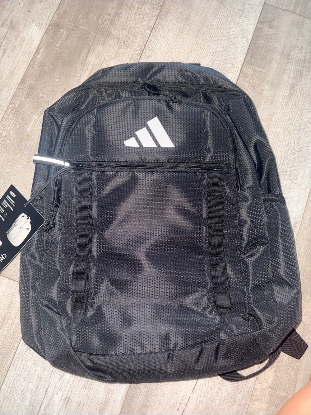 adidas Black Men's Laptop Backpack with Logo